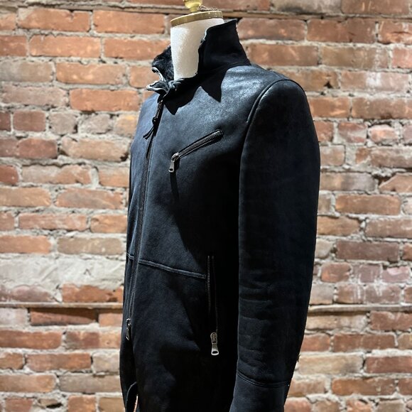 EMPRESA Italian Shearling Leather Jacket - Picture 4 of 11
